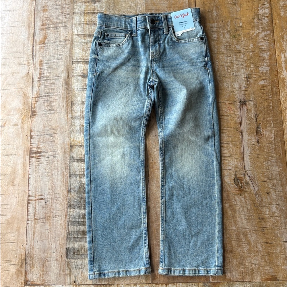 NWT Cat & Jack Boys Straight Jeans Size 6 - Picture 2 of 7